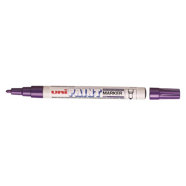 Marqueur PAINT Marker PX21 pointe conique fine 0 8 - 1 2mm Violet x 12 UNI-BALL