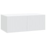 vidaXL Meuble TV mural Blanc 78 5 x 41 x 30 cm Bois d'ingénierie