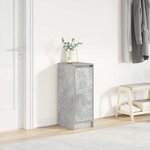 vidaXL Armoire à chaussures gris béton 29 5x34x76 cm bois d'ingénierie