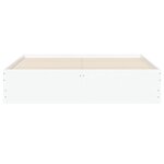 vidaXL Cadre de lit avec tiroirs sans matelas blanc 150x200 cm