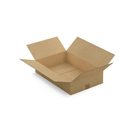 Caisse carton brune simple cannelure raja 59x39x13 cm (lot de 20)
