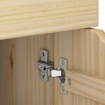 vidaXL Cabinet roulant Marron 63 5 x 39 x 65 5 cm Bois de Pin Massif