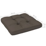 vidaXL Pouf palette de jardin marron miel bois de pin imprégné