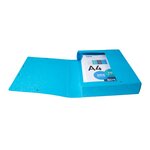 Boite De Classement Exabox Dos 60mm Carte Lustrée - A4 - Turquoise - X 8 - Exacompta