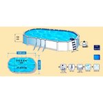 Kit piscine hors sol acier 8 10 x 4 70 x 1 32m