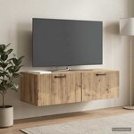 vidaXL Meuble TV mural 98 x 41 x 30 cm Chêne artisanal