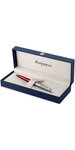 Waterman hemisphere essentiel stylo bille  rouge mat  recharge bleue pointe moyenne  coffret cadeau