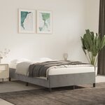 vidaXL Cadre de lit sans matelas gris clair 120x190 cm velours