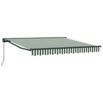 vidaXL Cadre d'auvent Vert et blanc 300 x 250 cm