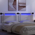 vidaXL Tête de lit suspendue Blanc Tissu