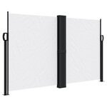 vidaXL Auvent latéral rétractable blanc 140x1000 cm