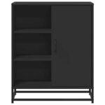 vidaXL Buffet noir 62x35x76 cm bois d'ingénierie