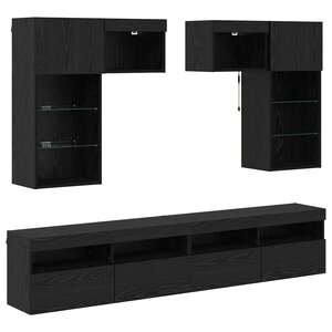 vidaXL Meubles TV muraux 6 Pièces Chêne artisanal Bois d'ingénierie