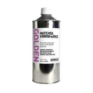 GOLDEN 946 ml Vernis Solvant Mineral-filtre Uv Mat