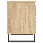 vidaXL Tables de chevet 2 Pièces chêne sonoma 40x35x50 cm bois ingénierie