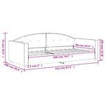 vidaXL Lit de repos sans matelas rose 90x200 cm velours