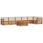 vidaXL Ensemble de canapés d'extérieur 7 pc Naturel