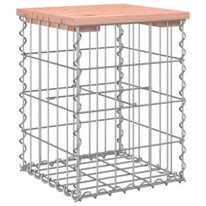 vidaXL Banc de jardin design gabion 33x31x42 cm bois massif de douglas