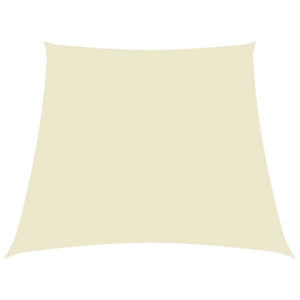 vidaXL Voile de parasol Tissu Oxford trapèze 2/4x3 m Crème