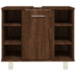 vidaXL Armoire de bain Chêne marron 60x32x53 5 cm Bois d'ingénierie