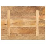 vidaXL Dessus de table 70x50x3 8 cm rectangulaire bois massif manguier