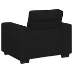 vidaXL Fauteuil noir 60 cm tissu