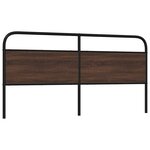 vidaXL Tête de lit de remplacement chêne marron 180 cm acier et bois d'ingénierie