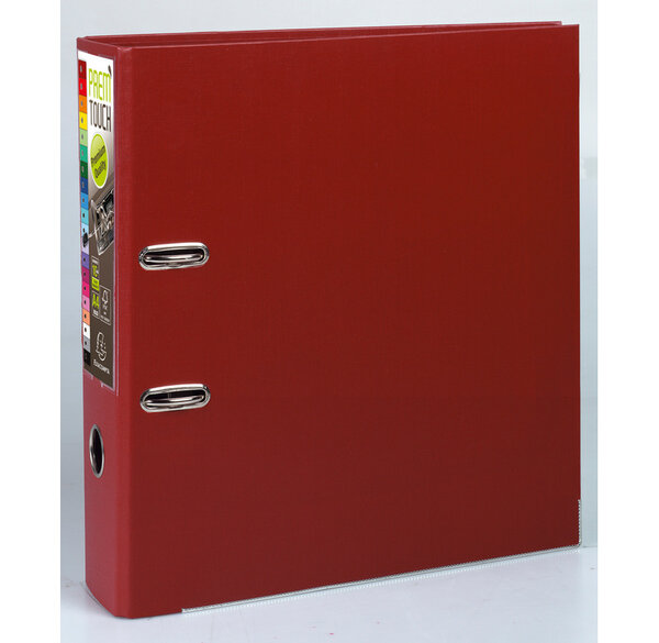 Classeur à Levier Prem'Touch Polypro Int / Ext Dos 80 mm Renforcé Bordeaux EXACOMPTA