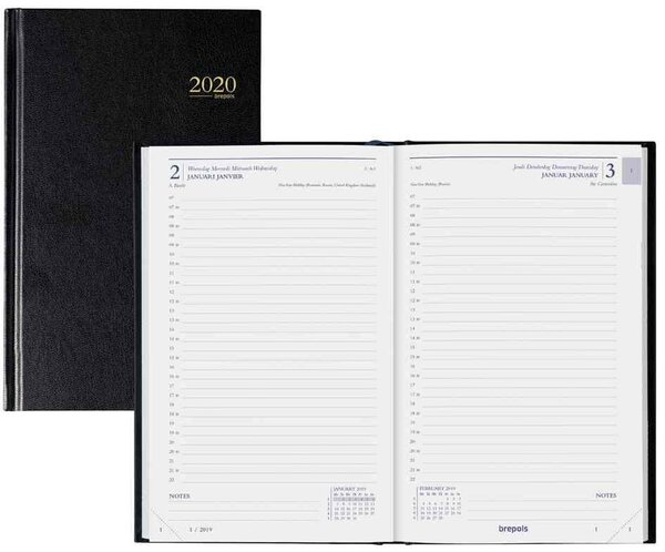 Agenda caravelle 13 3 x 21 cm 1 jour / page carré travers brepols