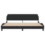 vidaXL Cadre de lit sans matelas noir 200x200 cm velours