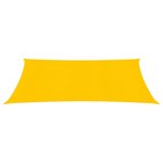 vidaXL Voile d'ombrage 160 g/m² rectangulaire jaune 4x5 m PEHD