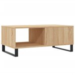 vidaXL Table basse Chêne sonoma 90x50x36 5 cm Bois d'ingénierie