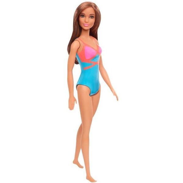 BARBIE Plage maillot de bain bleu, rose et orange