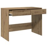 vidaXL Bureau chêne artisanal 101x50x76 5 cm bois d'ingénierie