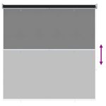 vidaXL Store enrouleur Protection UV Anthracite 120 x 140 cm Polyester
