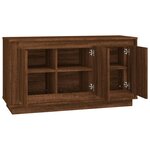 vidaXL Buffet chêne marron 102x35x55 cm bois d'ingénierie