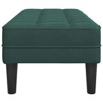 vidaXL Banc Vert foncé 113 x 57 x 39 cm Velours