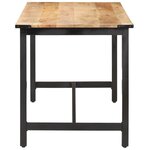 vidaXL Table à manger 140x70x76 cm Bois de manguier brut massif