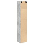 vidaXL Armoire de rangement mince gris béton 40x42 5x225 cm