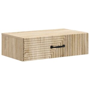 vidaXL Table d'appoint murale 59 x 34 5 x 17 cm Bois d'ingénierie