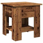 vidaXL Table basse vieux bois 40x40x42 cm bois d'ingénierie