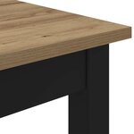 vidaXL Table de salle à manger / Table de repas Bois d'ingénierie