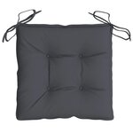 vidaXL Coussins de chaise 6 Pièces anthracite 50x50x7 cm tissu oxford