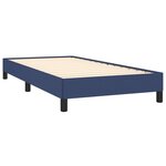 vidaXL Cadre de lit sans matelas bleu 90x190 cm tissu