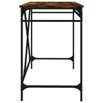 vidaXL Bureau chêne fumé 100x50x75 cm bois d'ingénierie et fer
