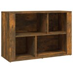 vidaXL Buffet Chêne fumé 80x30x54 cm Bois d'ingénierie