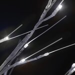 vidaXL Sapin de Noël 200 LED blanc froid Saule 2 2 m Int/Ext
