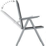 Salon de jardin aluminium 8 places gris clair 2108043/2