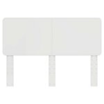 vidaXL Tête de lit Blanc Brillant 140 cm Bois d'ingénierie