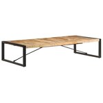 vidaXL Table basse 180x90x40 cm Bois de manguier brut